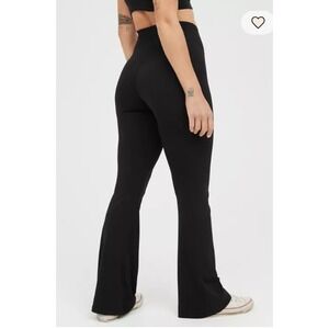 NWT Aerie Black Real Me Extra Flare Legging XS Short
